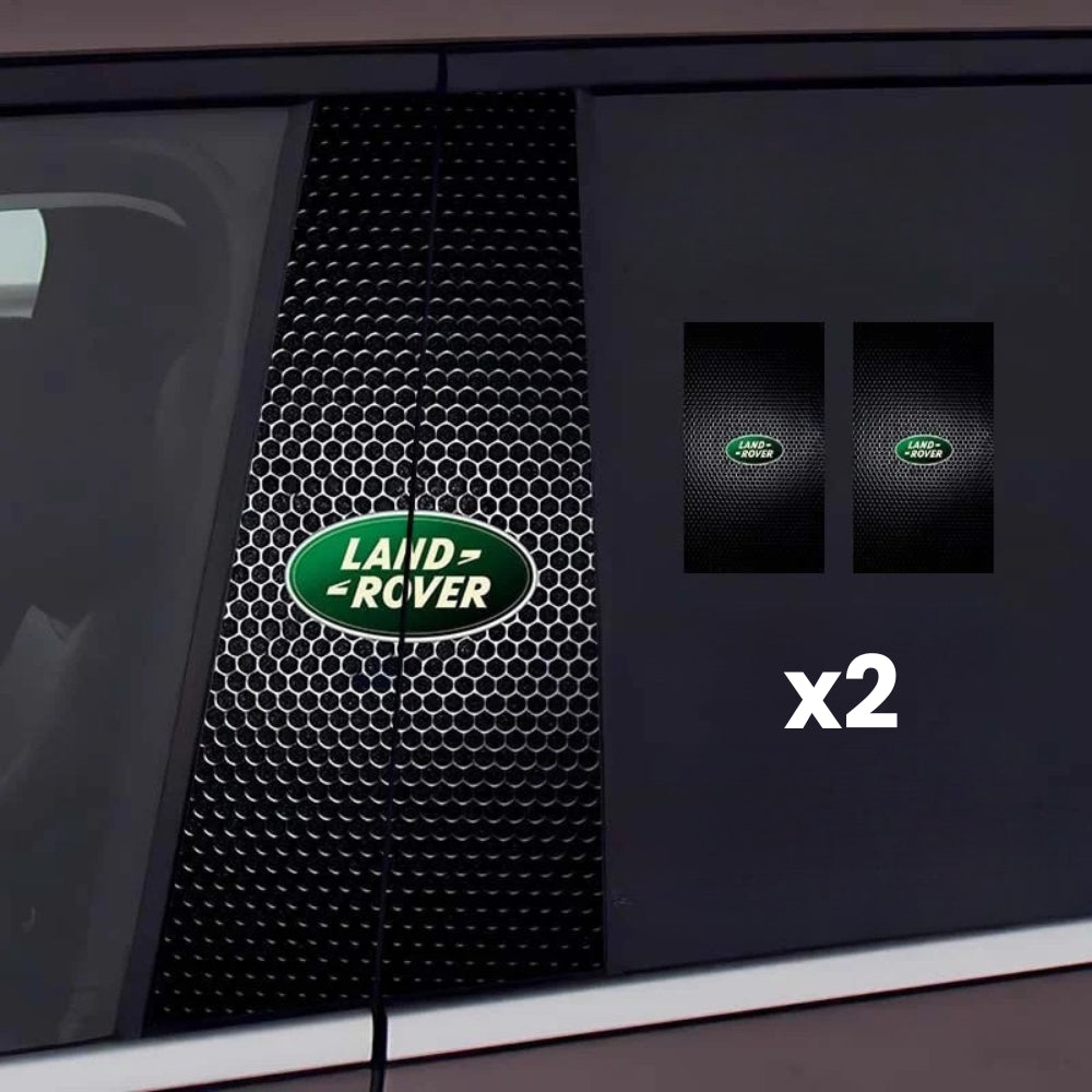 2x Autoraamstickers met logo