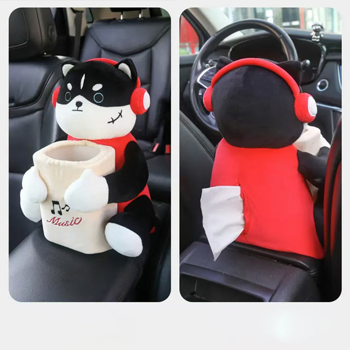 Cutie de depozitare animată 2 în 1 pentru cotiera mașinii