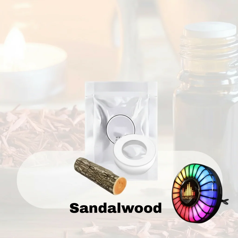 Lampka samochodowa LED z logo w muzycznym rytmie (z dyfuzorem zapachu)