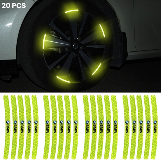 20 stuks verlichte wielbeschermers met logo